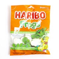 Haribo, Gummy Candy, 5 ounce bags, Frogs